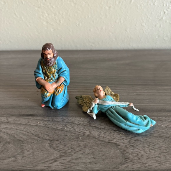 Erzgebirge Vintage Antique German 15 Piece Wooden Christmas Holiday Nativity Set - Picture 13 of 13